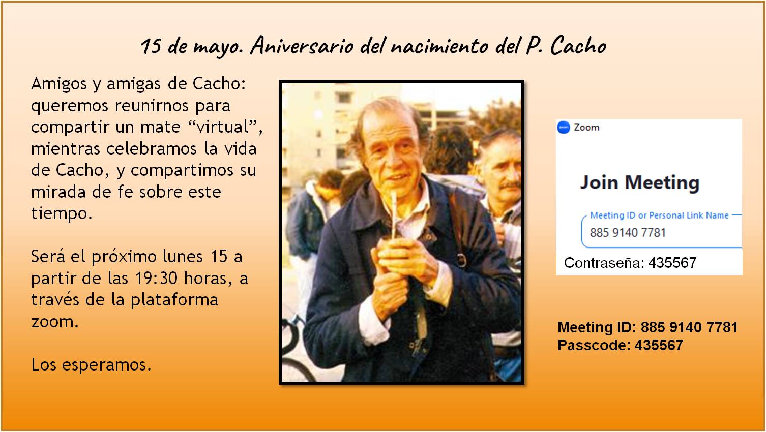 Aniversario del nacimiento de Padre Cacho
