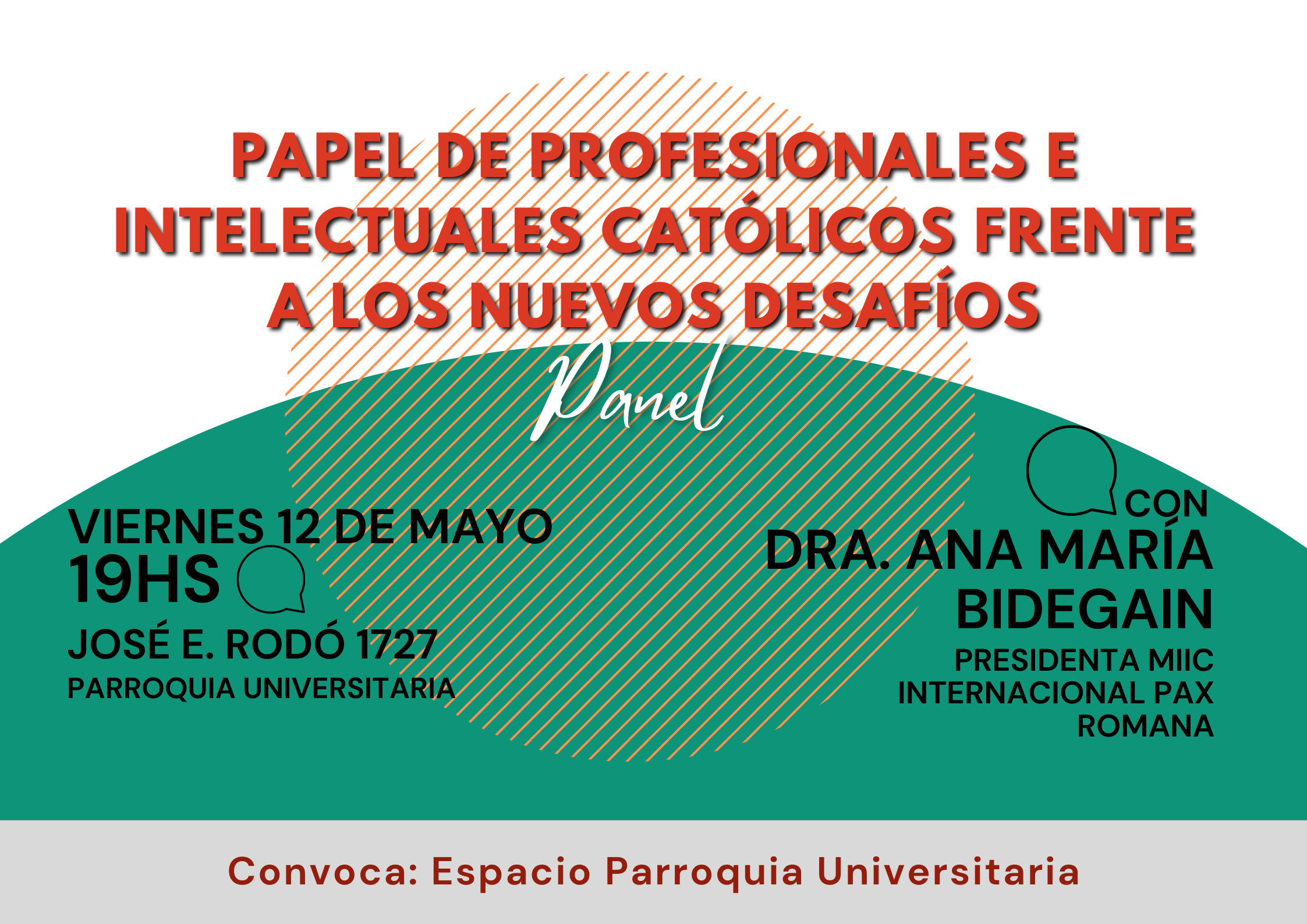 Panel con la Dra. Ana María Bidegain