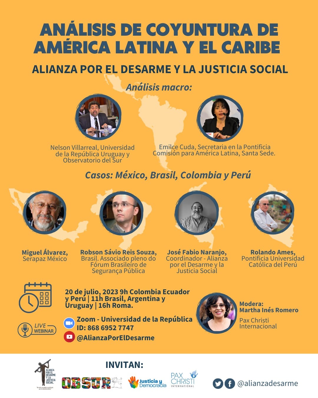 Webinar “Análisis de coyuntura de América Latina y el Caribe”